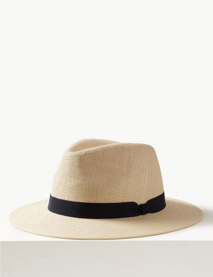 Marks & Spencer Fine Weave Ambassador Hat Cream