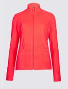 Marks & Spencer Panelled Fleece Jacket Poppy