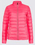 Marks & Spencer Lightweight Down & Feather Jacket Bright Pink