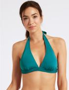 Marks & Spencer Non-wired Plunge Bikini Top Turquoise