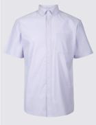 Marks & Spencer Pure Cotton Shirt With Pocket Lilac