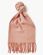 Marks & Spencer Textured Woven Scarf Pink Mix