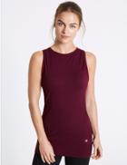 Marks & Spencer Seamless Round Neck Vest Berry