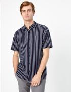 Marks & Spencer Cotton Rich Striped Shirt