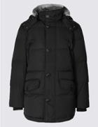 Marks & Spencer Down & Feather Parka With Stormwear&trade; Black