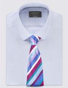 Marks & Spencer Pure Silk Striped Tie Multi/brights