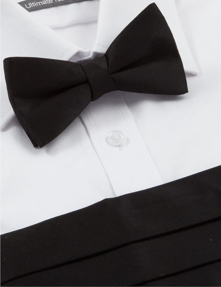 Marks & Spencer Bow Tie & Cummerbund Set Black