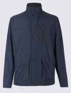 Marks & Spencer Patch Pocket Jacket With Stormwear&trade; Navy