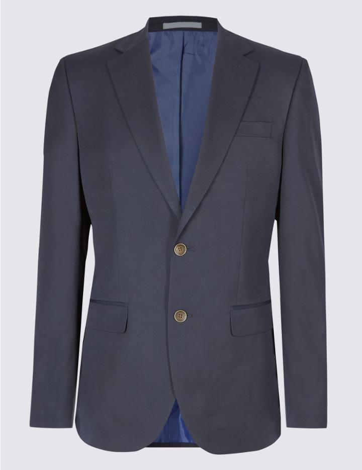 Marks & Spencer Regular Fit Jacket Navy