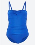 Marks & Spencer Ruched Bandeau Swimsuit Cobalt
