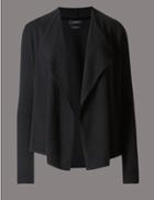Marks & Spencer Pure Cashmere Waterfall Cardigan Black