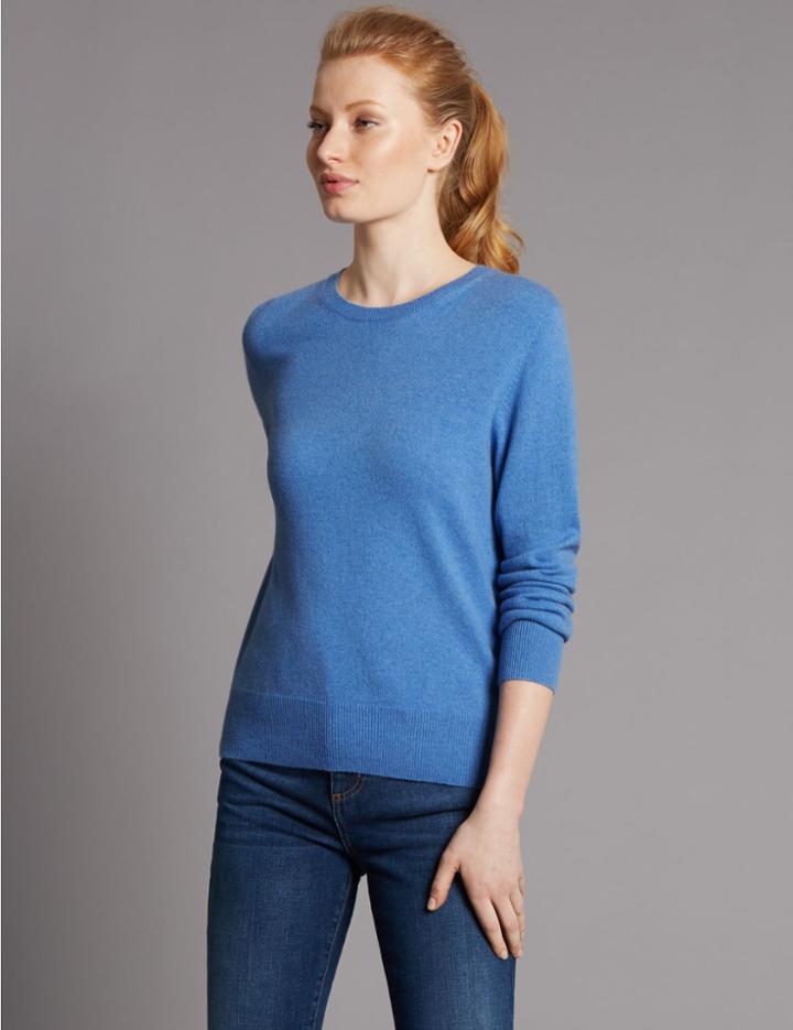 Marks & Spencer Pure Cashmere Jumper Cornflower