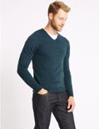 Marks & Spencer Cashmilon&trade; V-neck Jumper Marine