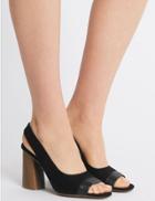 Marks & Spencer Peep Toe Slingback Sandals Black