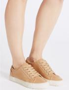 Marks & Spencer Lace-up Trainers Nude
