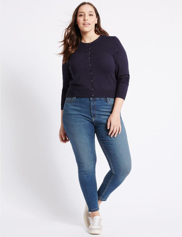Marks & Spencer Plus Super Skinny Jeggings Medium Indigo