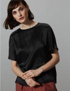 Marks & Spencer Pure Silk Shell Top Black