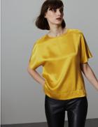 Marks & Spencer Pure Silk Shell Top Citrus