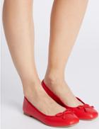 Marks & Spencer Bow Pumps With Insolia Flex&reg; Red