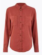 Marks & Spencer Tencel Relaxed Fit Shirt Soft Spice
