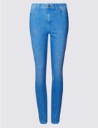 Marks & Spencer Sculpt & Lift Mid Rise Skinny Leg Jeans Bright Indigo