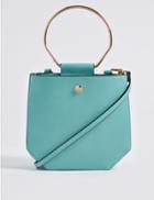 Marks & Spencer Faux Leather Cross Body Bag Mint