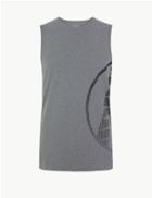 Marks & Spencer Active Print Vest Grey Mix