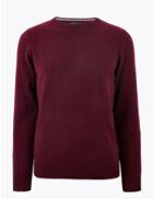 Marks & Spencer Pure Cashmere Crew Neck Jumper Mulberry
