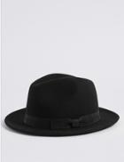 Marks & Spencer Pure Wool Ambassador Hat Black