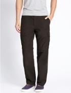 Marks & Spencer Trekking Flat Front Trousers Charcoal