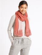 Marks & Spencer Double Brushed Scarf Coral Mix