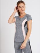 Marks & Spencer Colour Block Short Sleeve T-shirt Grey Mix