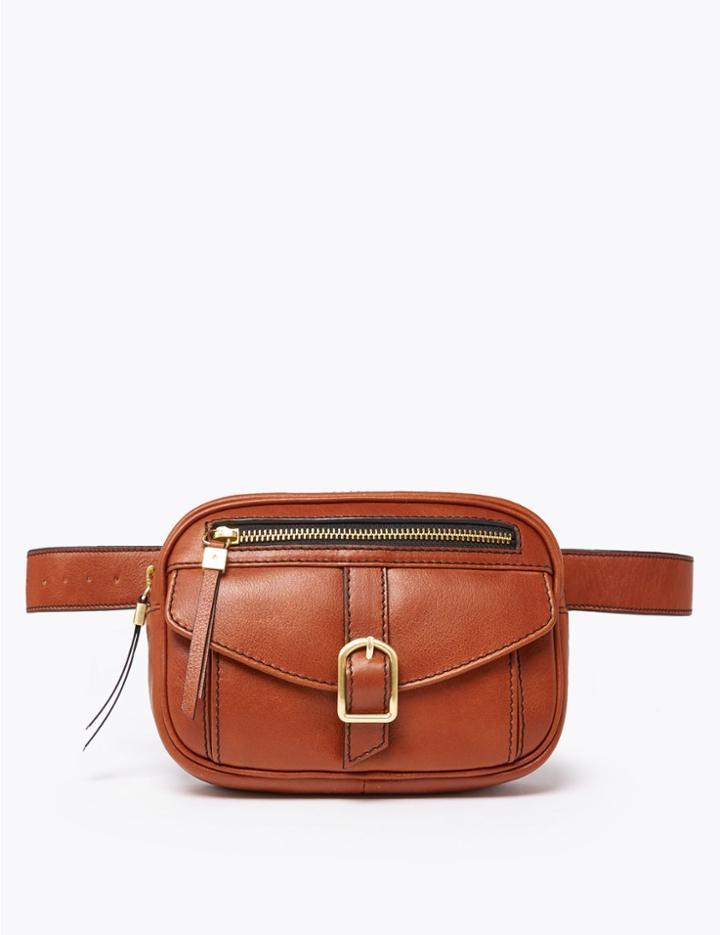 Marks & Spencer Leather Bum Bag Tan