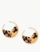 Marks & Spencer Cut Out Skin Kind&trade; Hoop Earrings Brown Mix