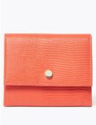 Marks & Spencer Leather Cardsafe&trade; Purse Burnt Orange