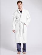 Marks & Spencer Super Soft Cotton Towelling Gown White