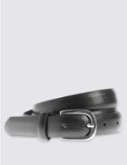 Marks & Spencer Faux Snakeskin Design Belt Black