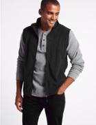 Marks & Spencer Fleece Gilet With Staynew&trade; Black