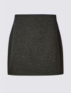Marks & Spencer Petite Jersey A-line Mini Skirt Charcoal