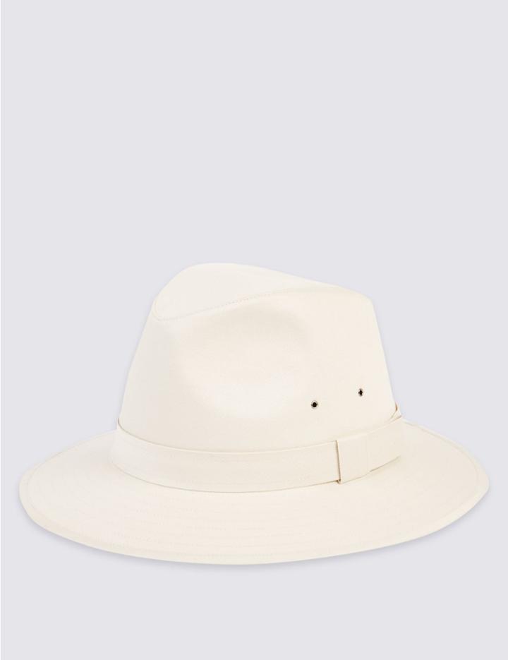 Marks & Spencer Pure Cotton Ambassador Hat Cream C