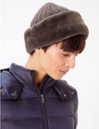 Marks & Spencer Knitted Faux Fur Trim Cossack Hat