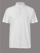 Marks & Spencer Supima&reg; Cotton Textured Polo Shirt White