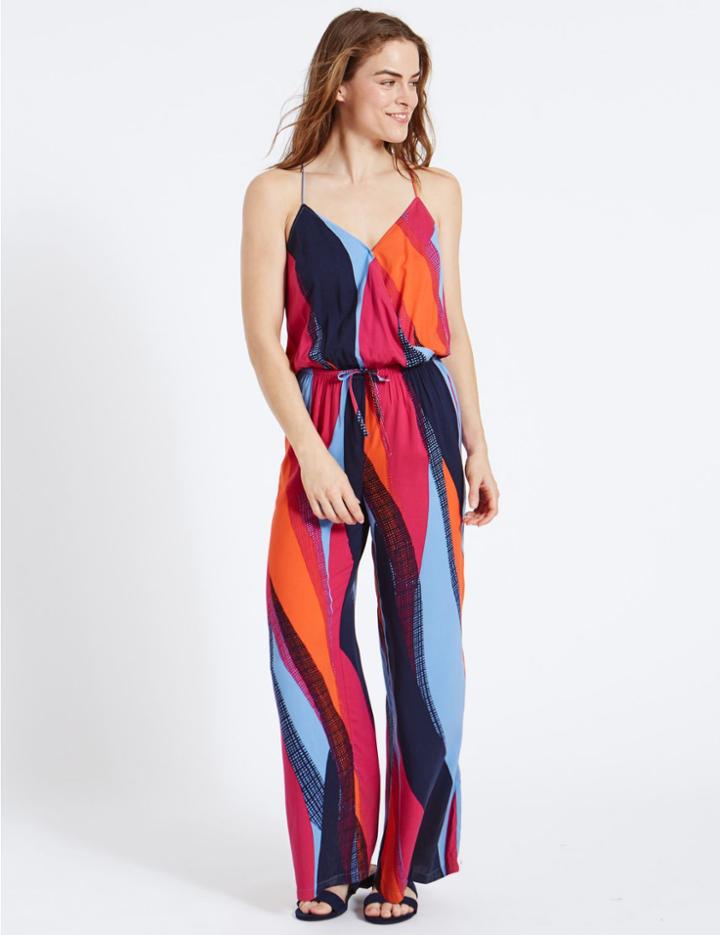 Marks & Spencer Colour Block Jumpsuit Pink Mix
