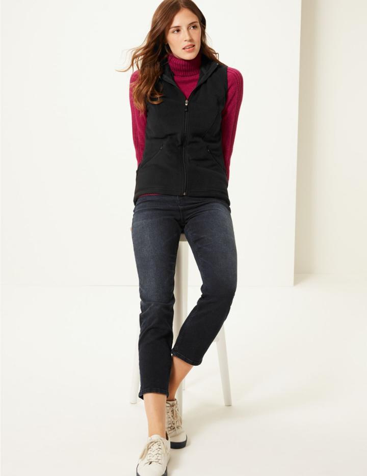 Marks & Spencer Funnel Neck Gilet Black