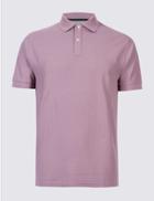 Marks & Spencer Slim Fit Pure Cotton Polo Shirt Mauve