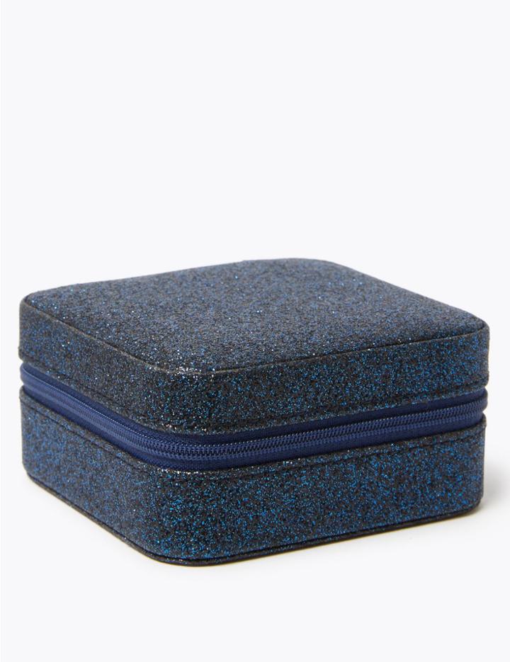Marks & Spencer Mini Glitter Jewellery Storage Box Navy Mix