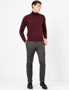 Marks & Spencer Slim Fit Cotton Stretch Chinos Grey