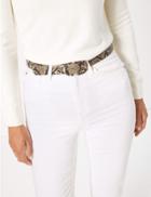 Marks & Spencer Snake Effect Hip Belt Natural