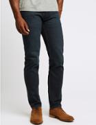 Marks & Spencer Tapered Fit Vertical Stretch Jeans Blue/black