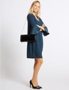 Marks & Spencer Faux Leather Elongated Clutch Bag Black
